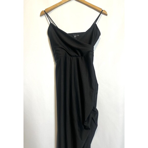 Edgy Whimsigoth Black Ruched Windsor Gothic Dress Extra Small - Picture 4 of 14